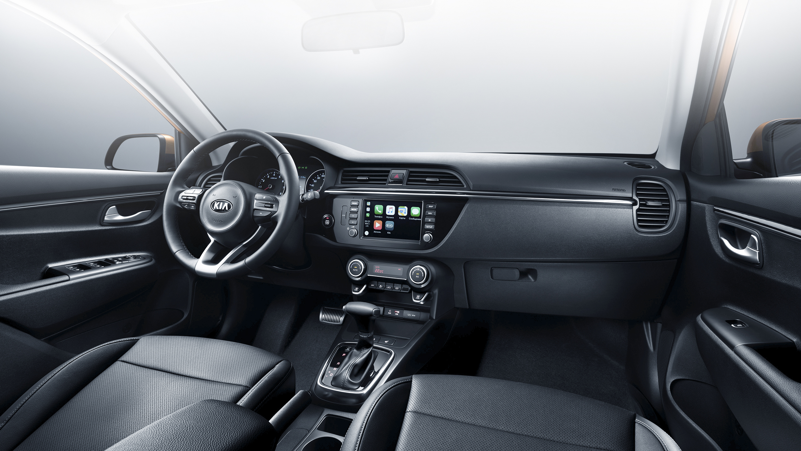 Фото салона Kia Rio x-line фотографии интерьера киа рио икс лайн
